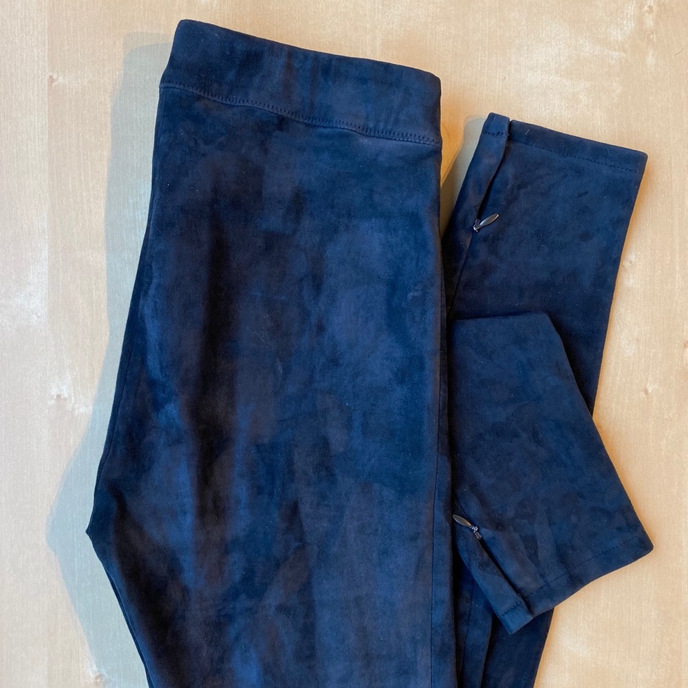 Elie Tahari suede leggings